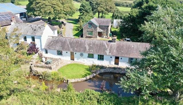 Tankey Lake Farm viewed from above